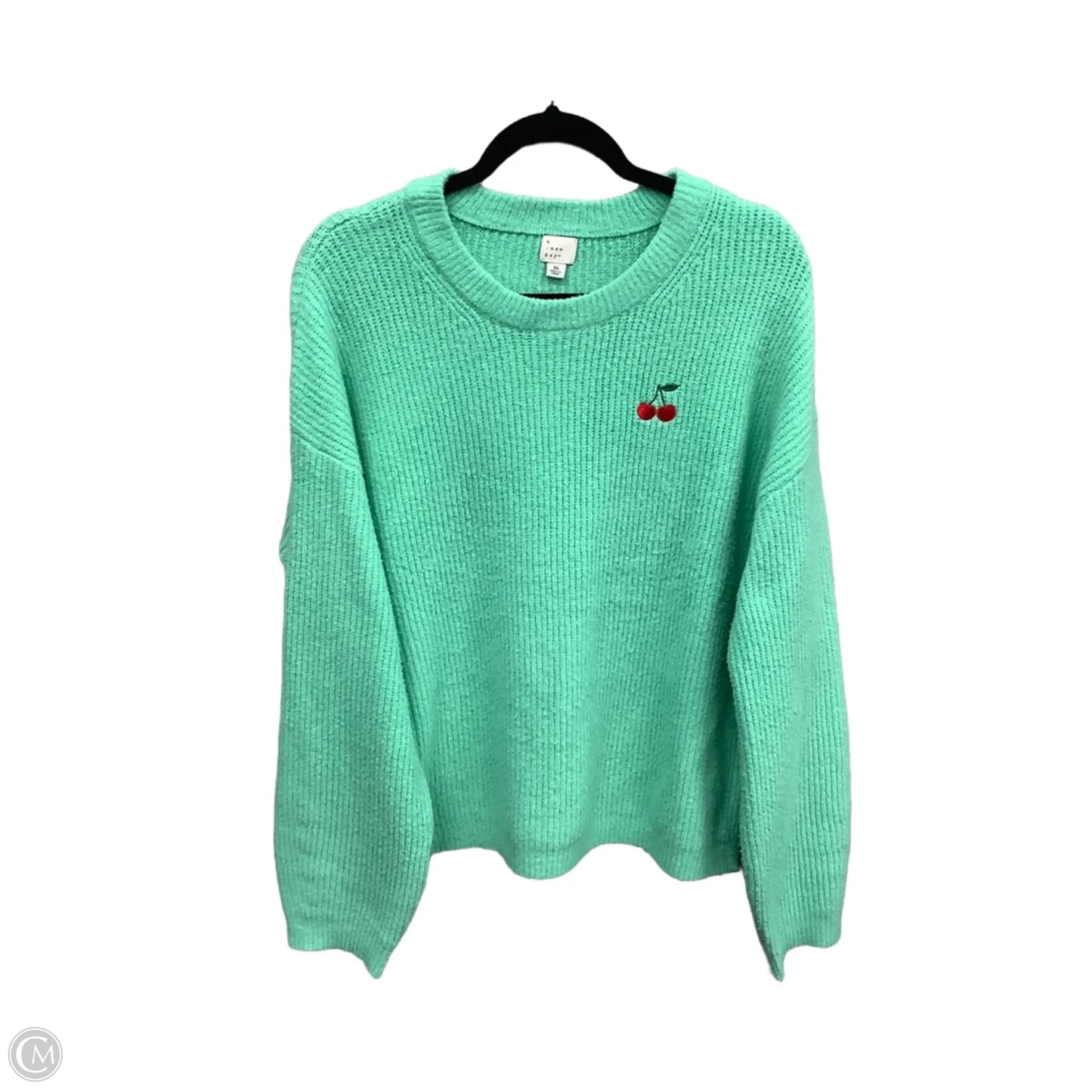 Sweater By A New Day In Green, Size: Xl