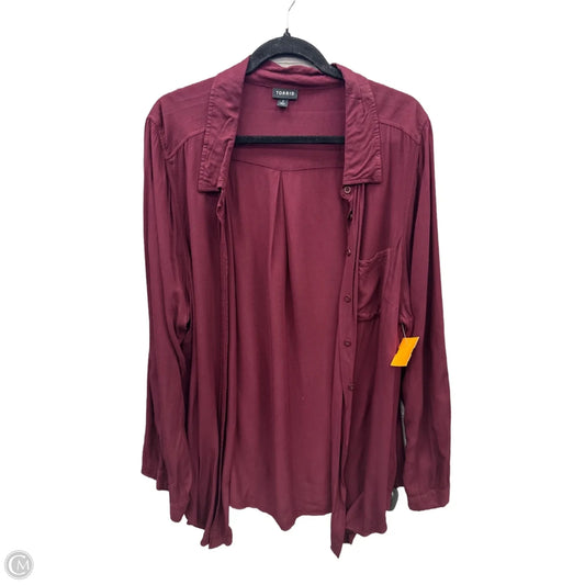 Top Long Sleeve By Torrid In Red, Size: 2x