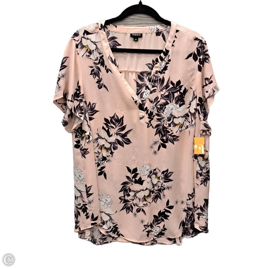 Top Short Sleeve By Torrid In Floral Print, Size: 2x