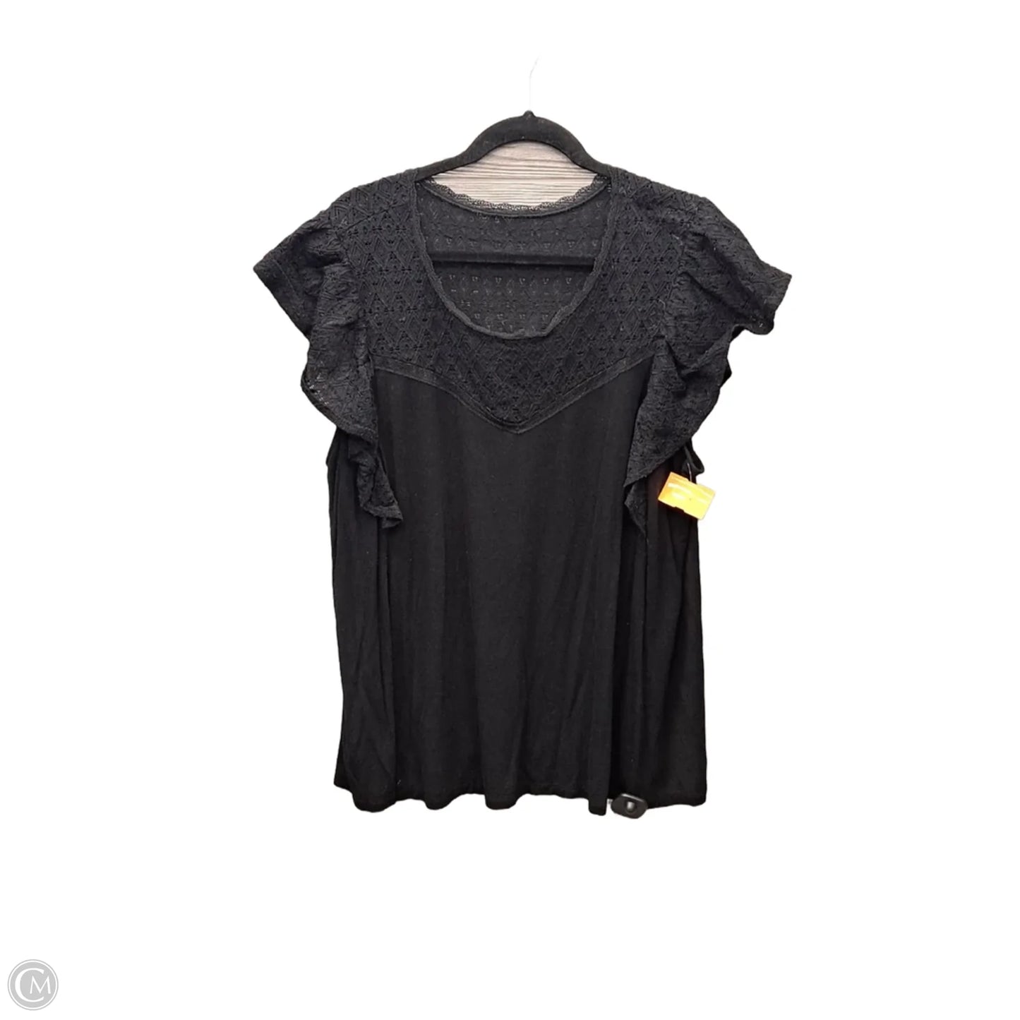 Top Short Sleeve By Torrid In Black, Size: 2x
