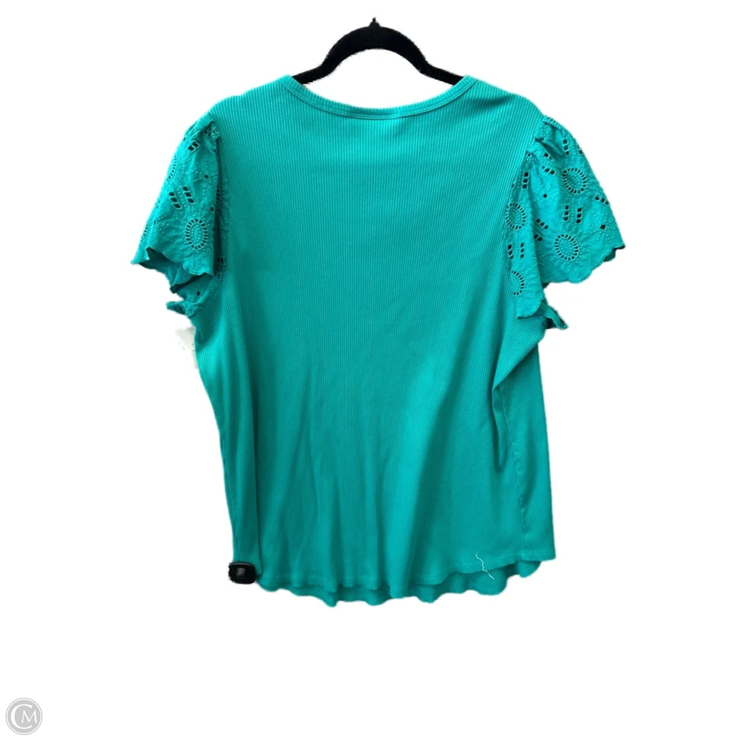 Top Short Sleeve By Lane Bryant In Green, Size: 3x