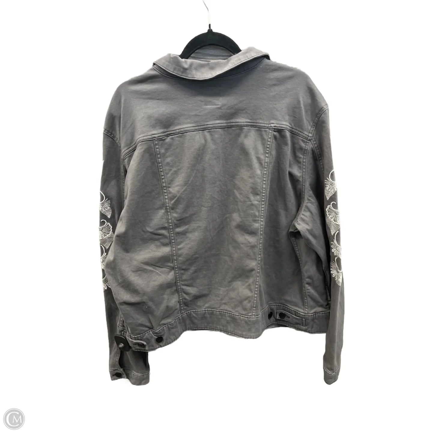 Jacket Shirt By Lularoe In Grey, Size: 3x