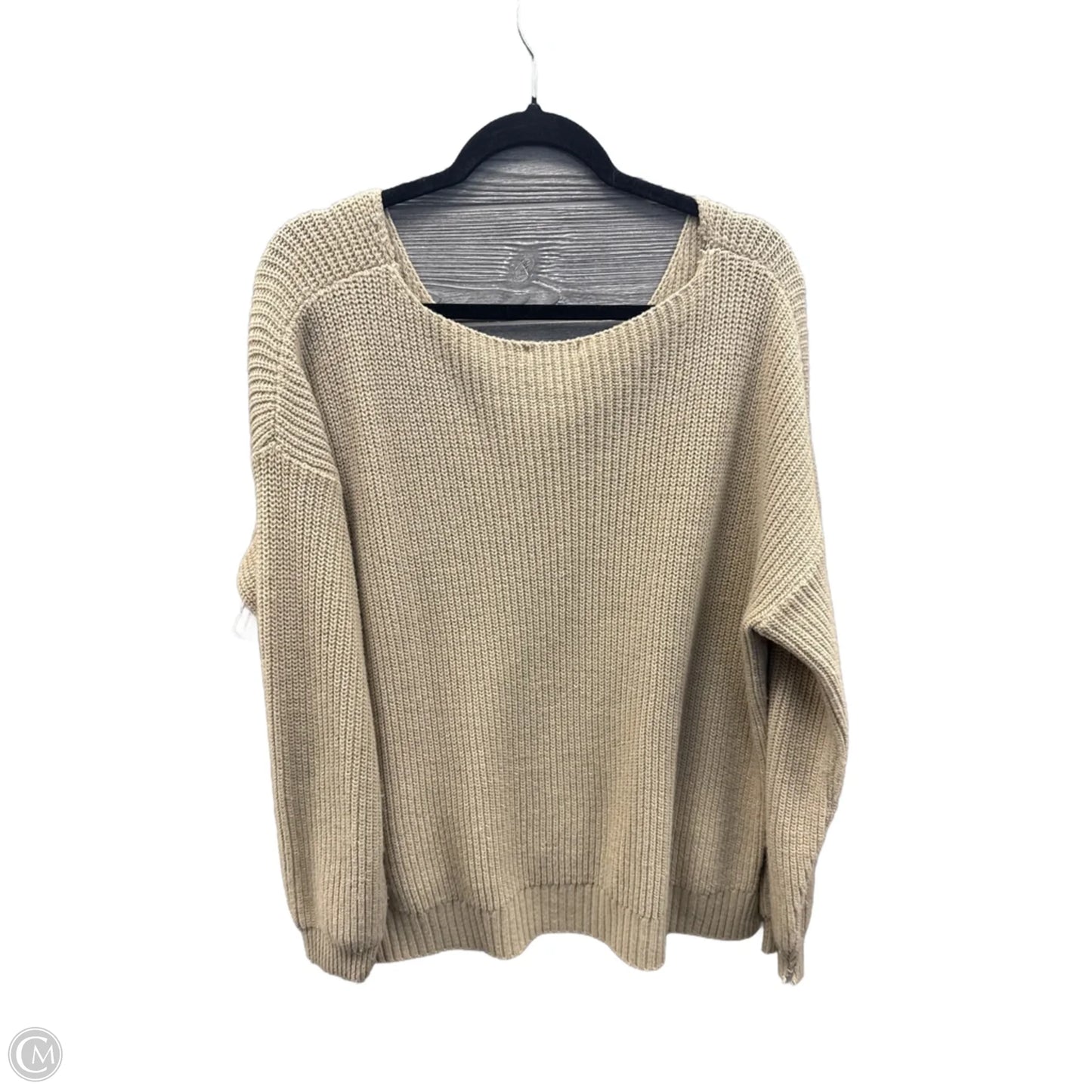 Sweater By Boohoo Boutique In Tan, Size: 2x
