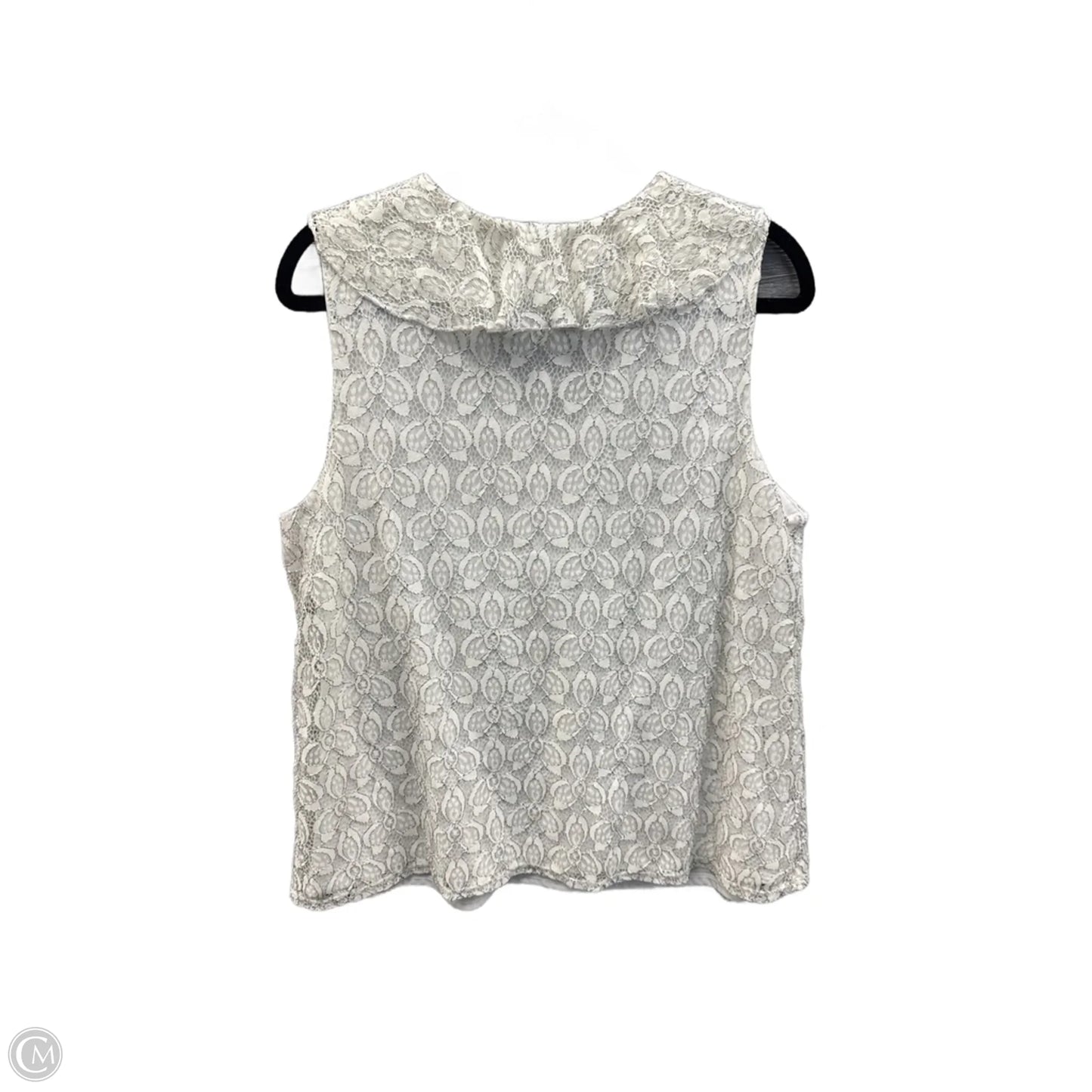 Top Sleeveless By Caution To The Wind In White, Size: 1x