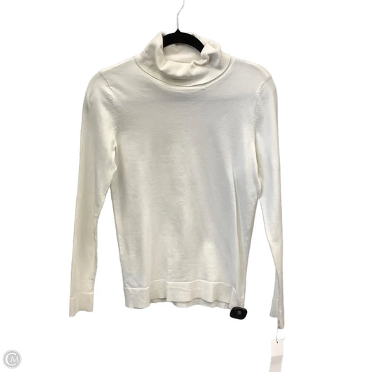 Top Long Sleeve By Liz Claiborne In White, Size: S