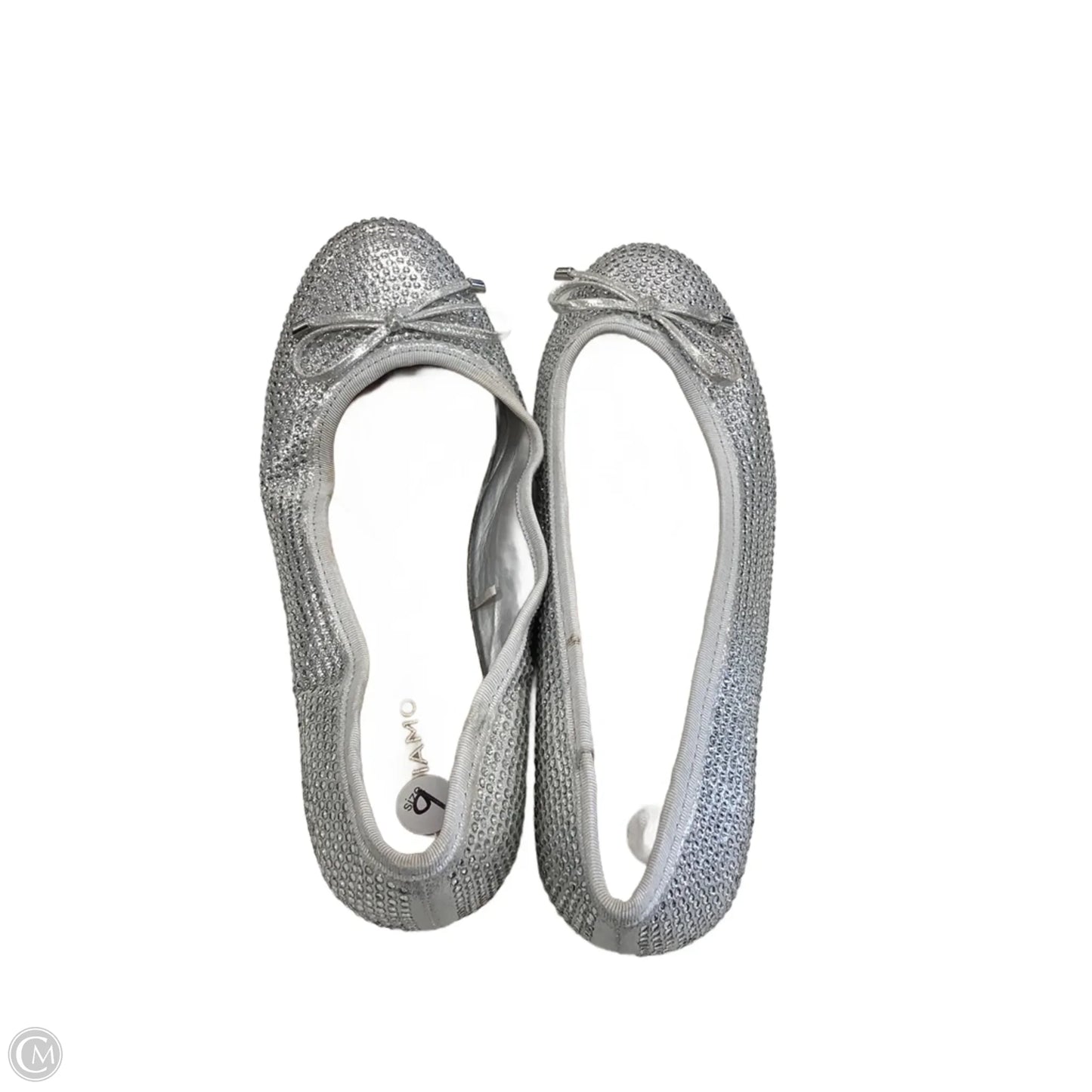 Shoes Flats By Andiano In Silver, Size: 9