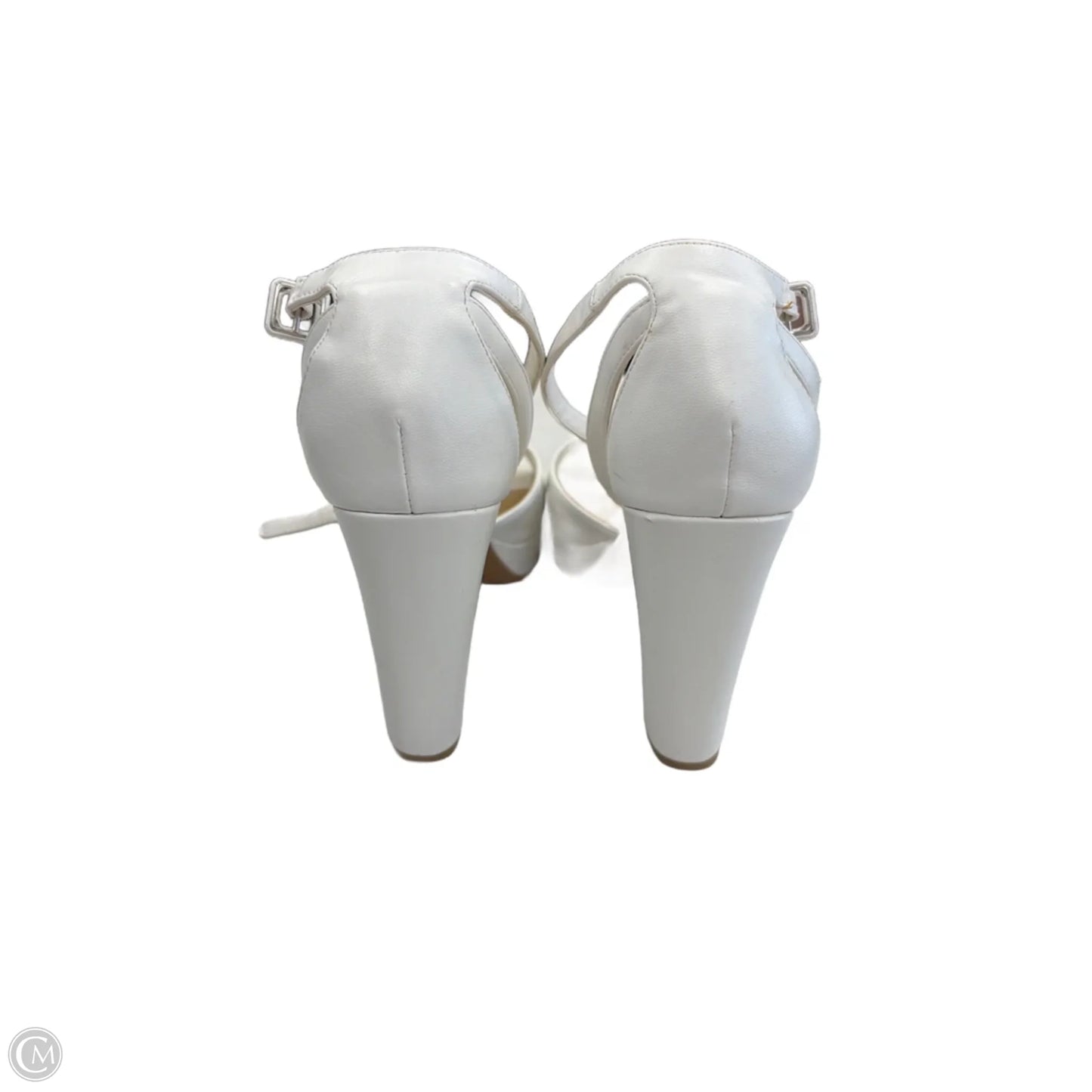 Shoes Heels Block By Chinese Laundry In White, Size: 9