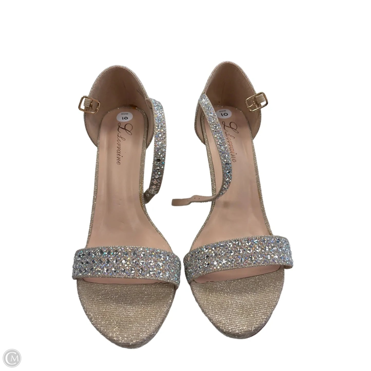 Shoes Heels Stiletto By Clothes Mentor In Gold, Size: 10