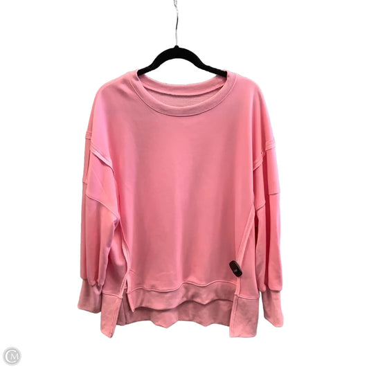 Sweatshirt Crewneck By Clothes Mentor In Pink, Size: Xl