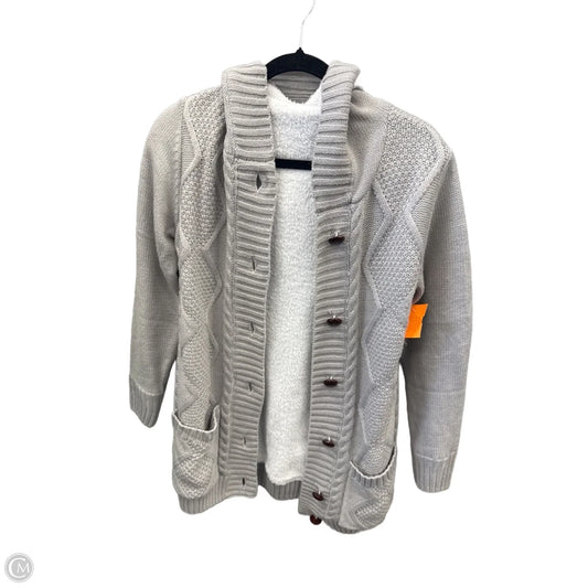Sweater Cardigan By Clothes Mentor In Grey, Size: S