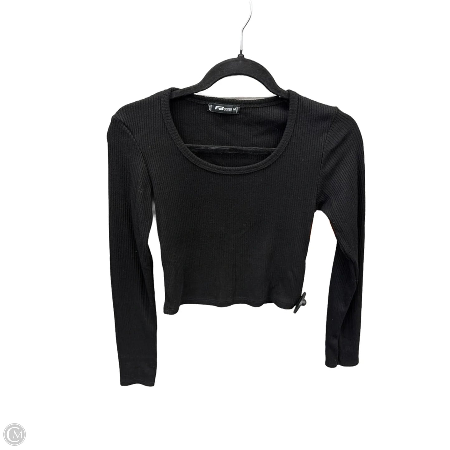 Top Long Sleeve Basic By Clothes Mentor In Black, Size: M