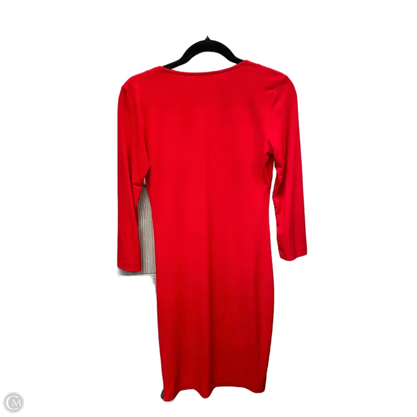 Dress Party Midi By Calvin Klein In Red, Size: Xs