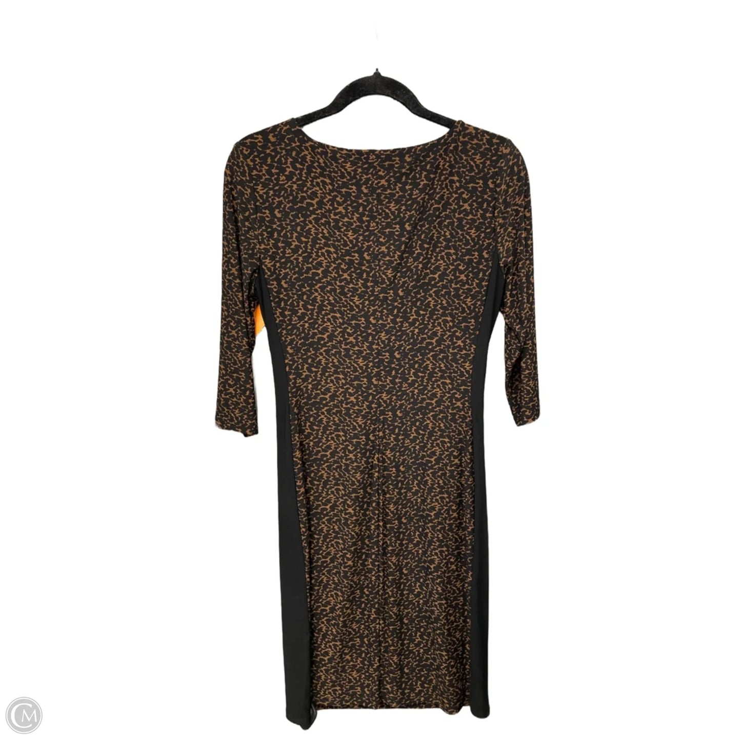 Dress Party Midi By Lauren By Ralph Lauren In Animal Print, Size: M
