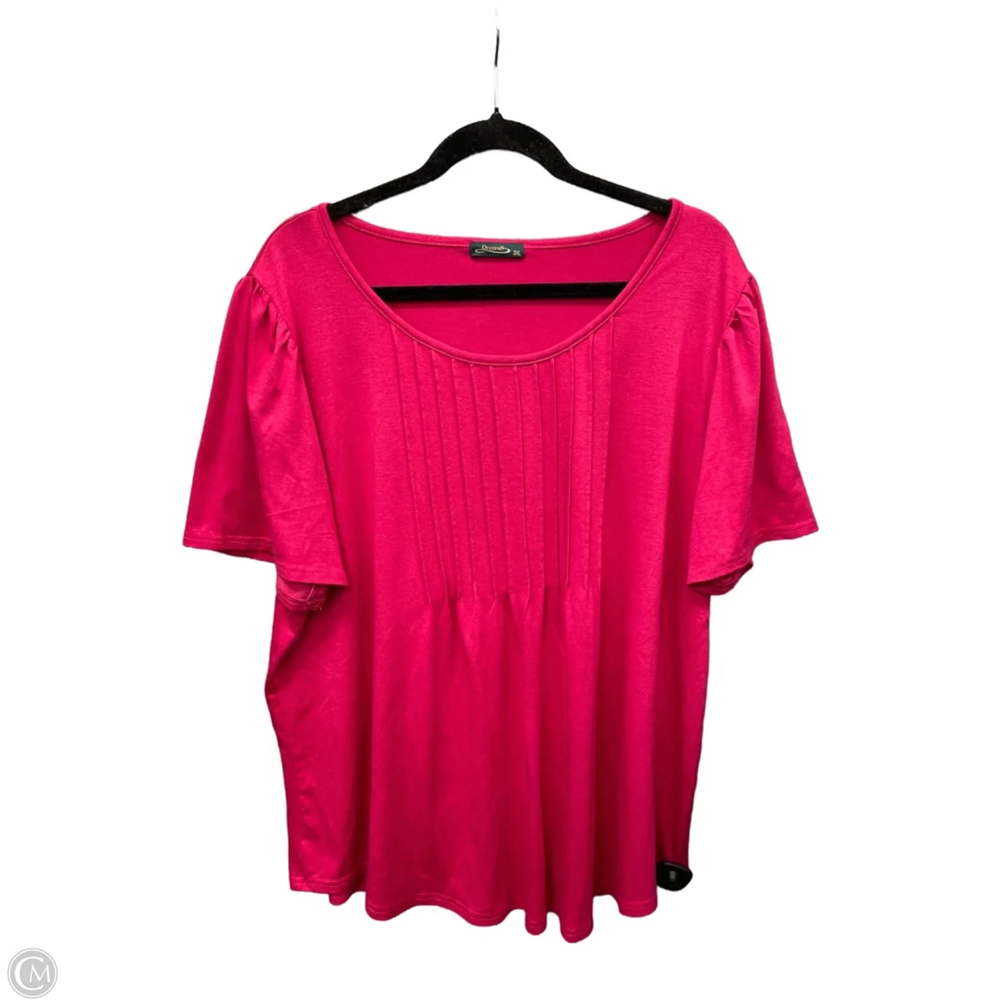Top Short Sleeve By Clothes Mentor In Pink, Size: 3x