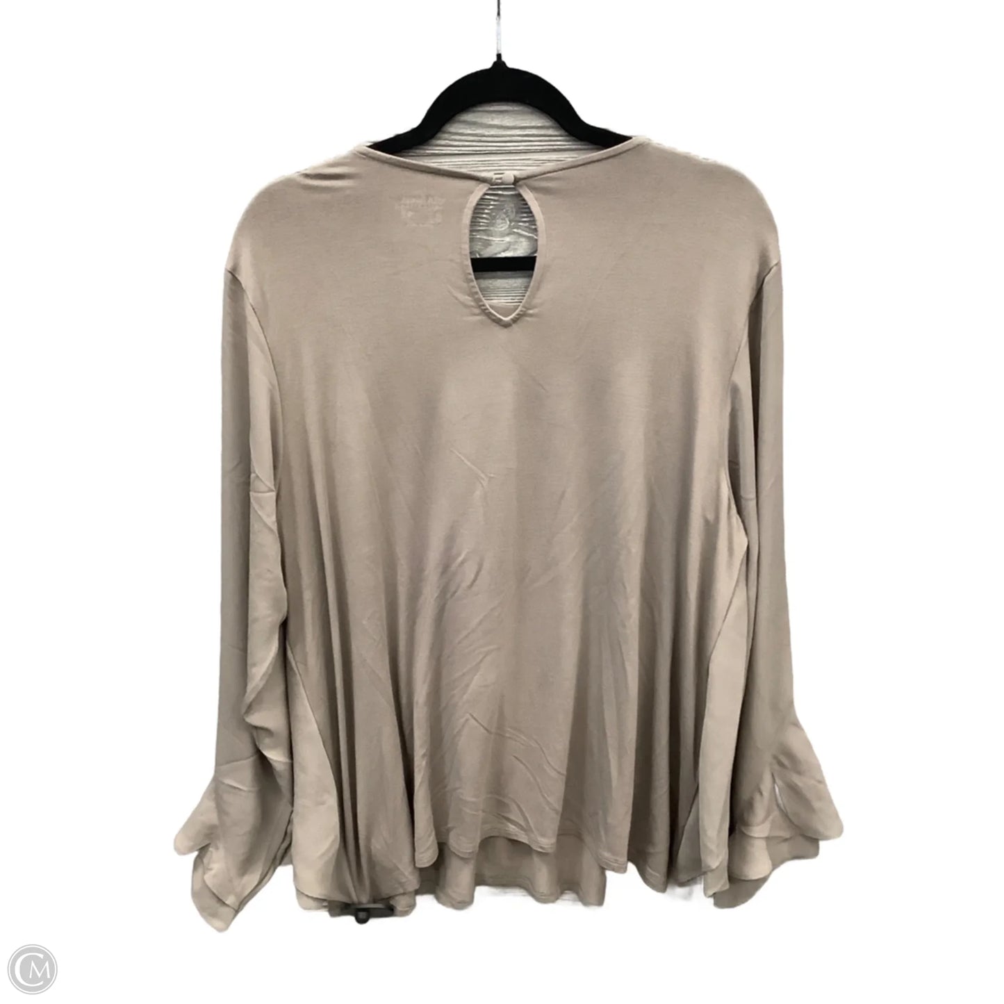 Top Long Sleeve By Lisa Rinna In Brown, Size: L