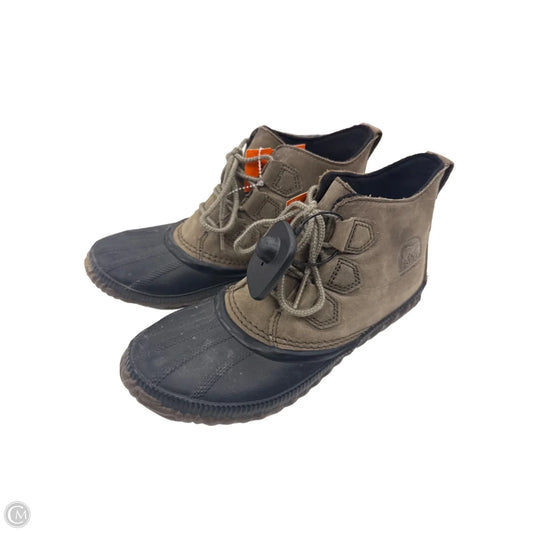 Boots Ankle Flats By Sorel In Green, Size: 8