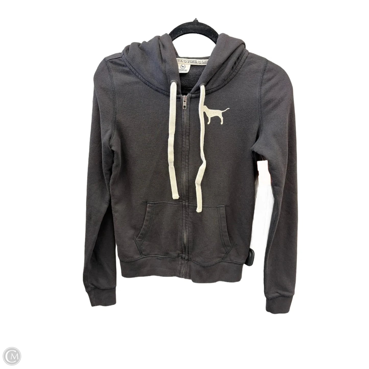 Sweatshirt Hoodie By Pink In Black, Size: Sp