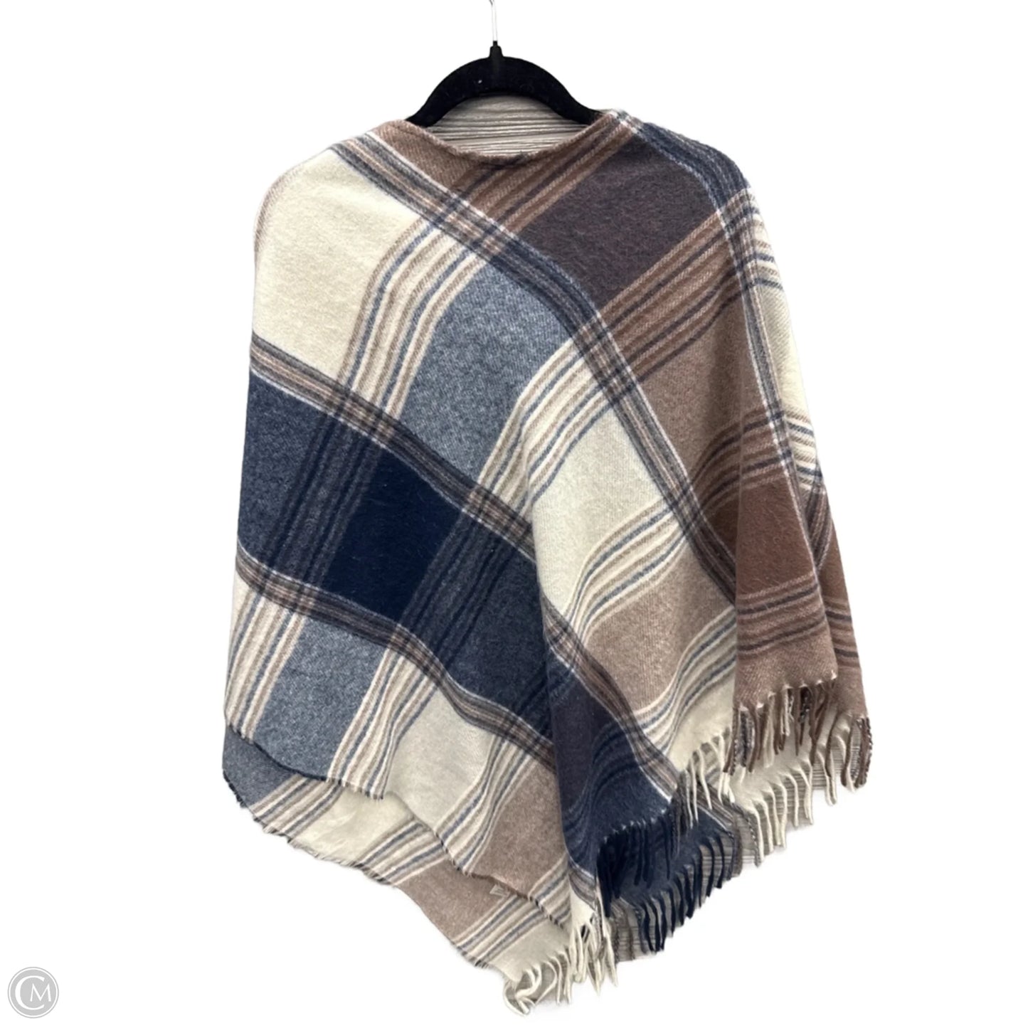 Shawl By Coco And Carmen In Plaid Pattern, Size: Osfm