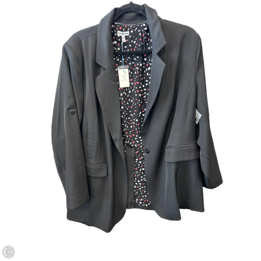 Blazer By Clothes Mentor In Black, Size: 2x