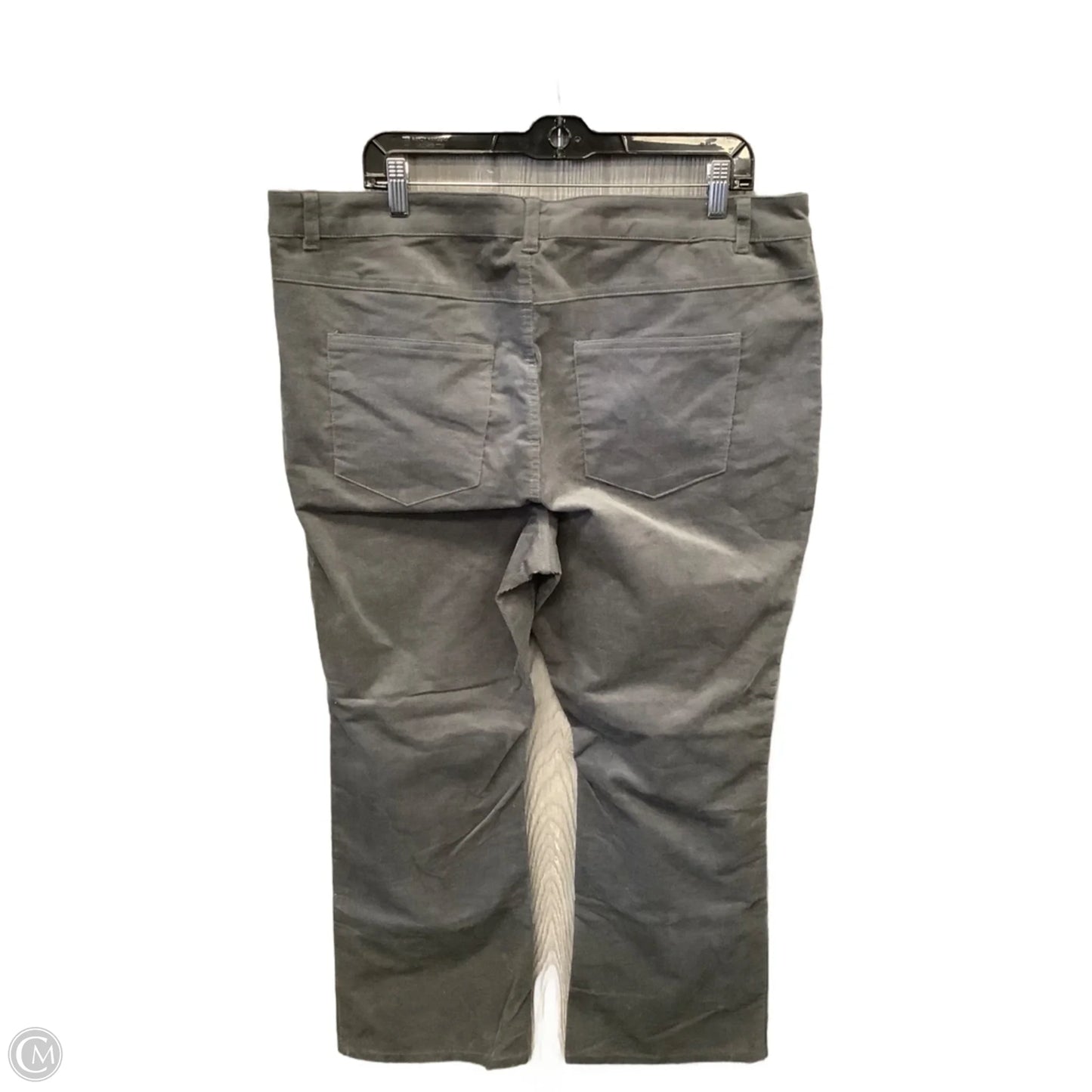 Pants Corduroy By Woman Within In Grey, Size: 18