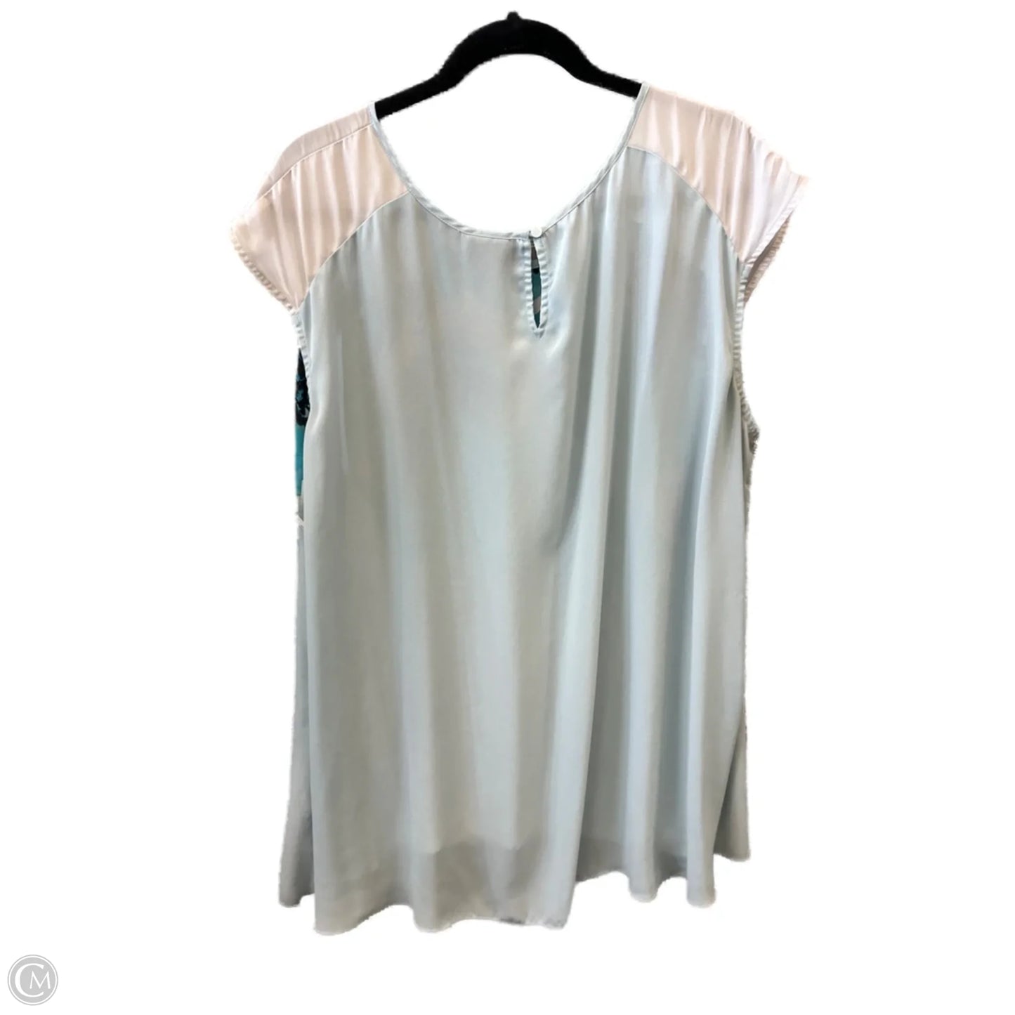 Top Sleeveless By Worthington In Blue, Size: 3x
