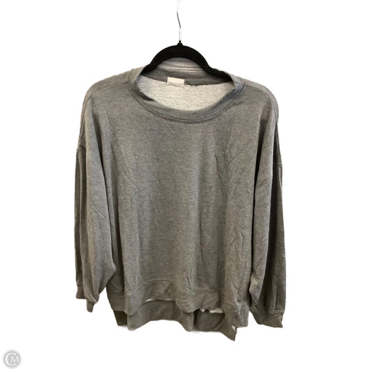Top Long Sleeve By Clothes Mentor In Grey, Size: M