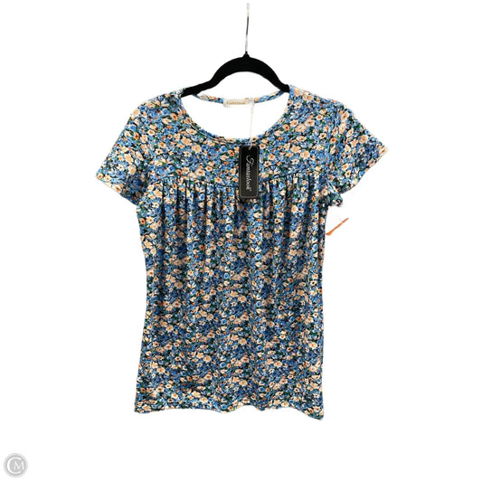 Top Short Sleeve By Clothes Mentor In Blue, Size: S