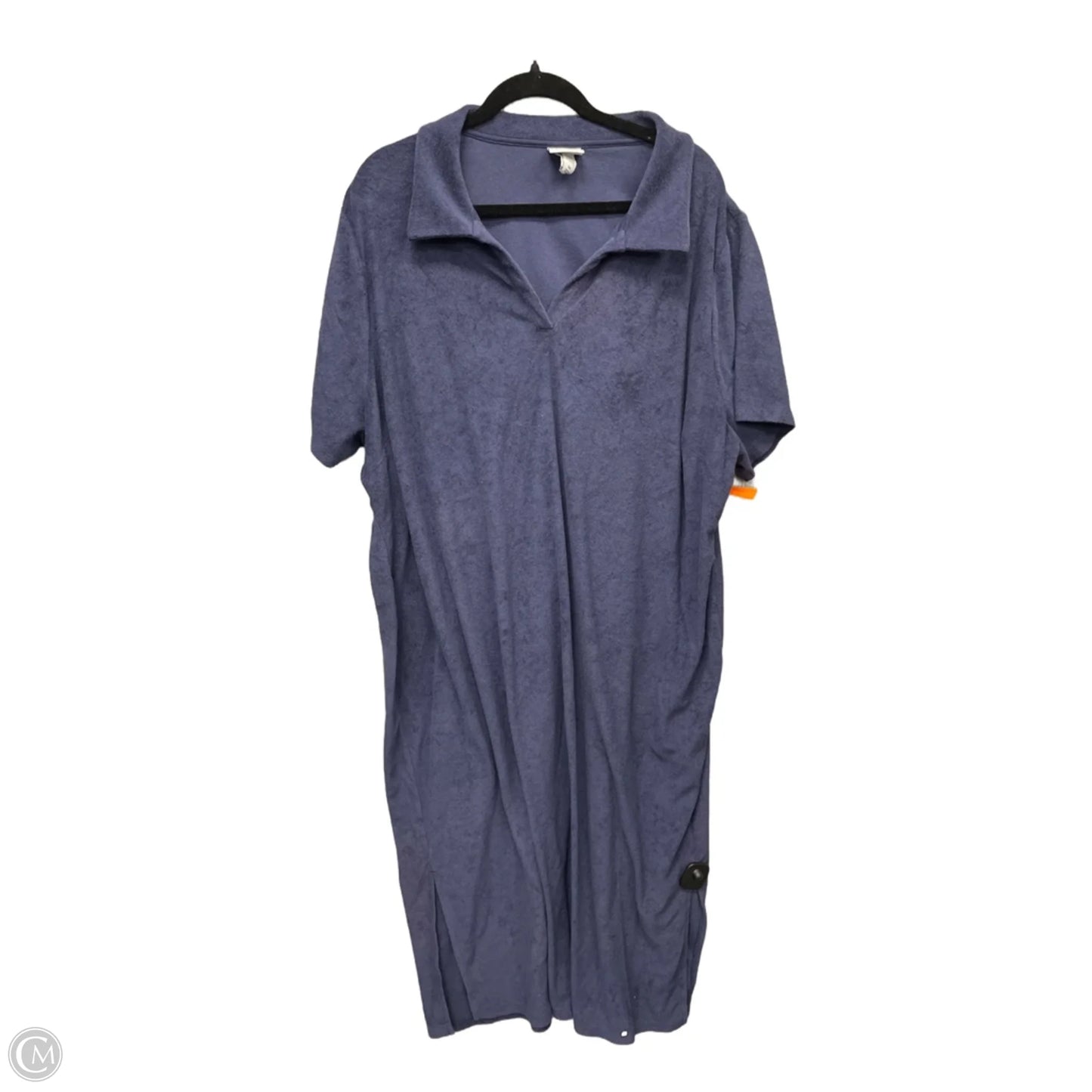 Dress Casual Maxi By Ava & Viv In Blue, Size: 3x