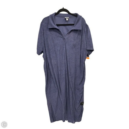Dress Casual Maxi By Ava & Viv In Blue, Size: 3x