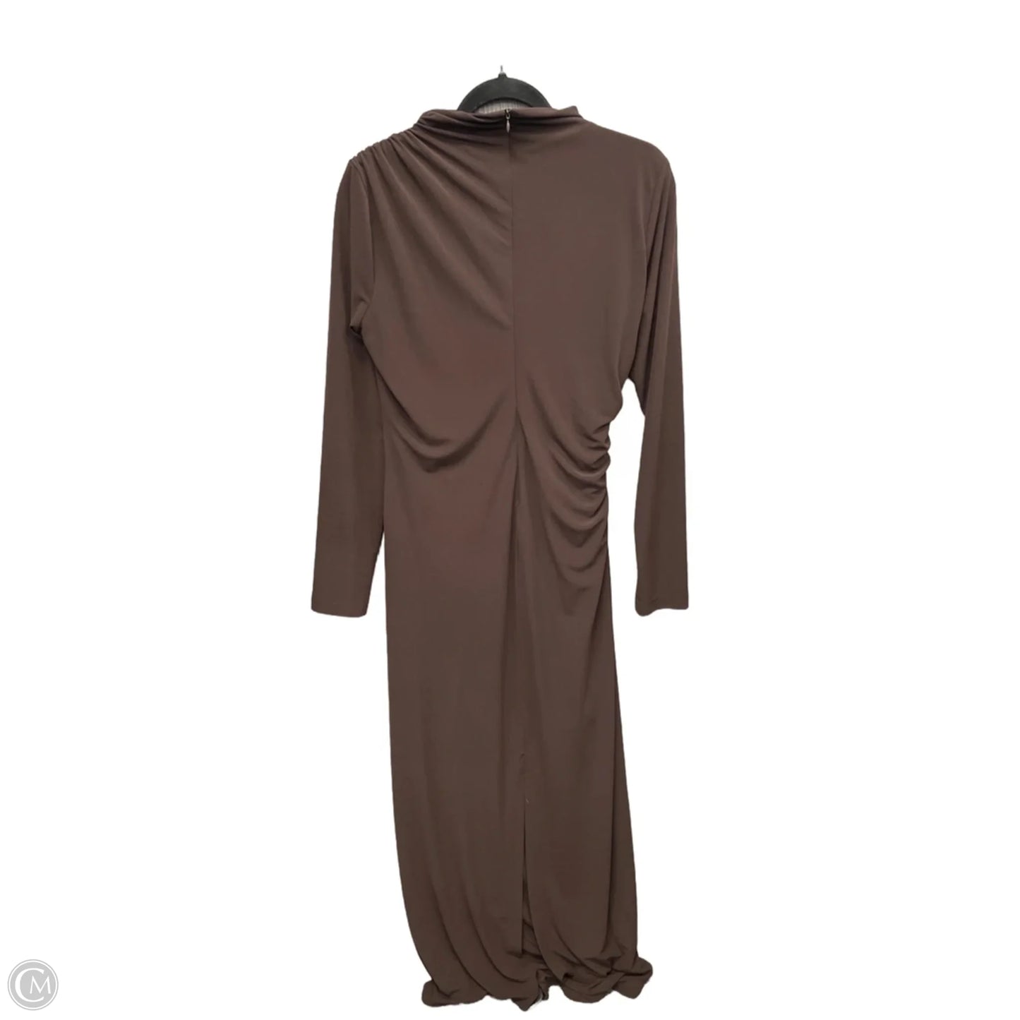 Dress Party Long By Zara In Brown, Size: Xl