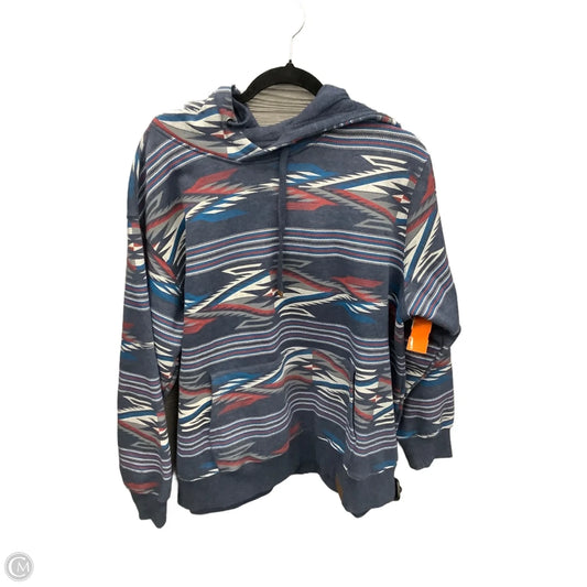 Sweatshirt Hoodie By Ariat In Blue, Size: 1x