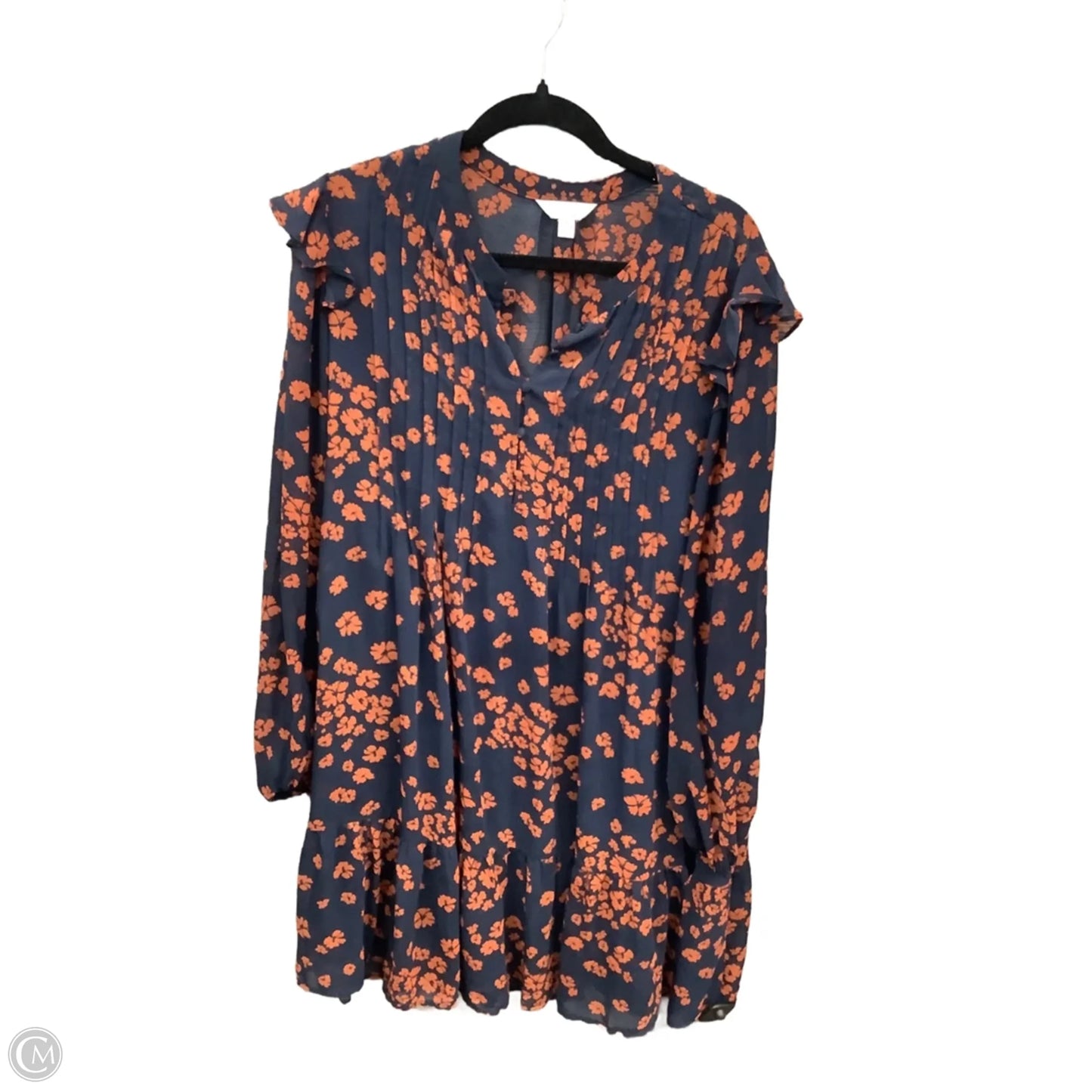 Dress Casual Short By Time And Tru In Floral Print, Size: Xl