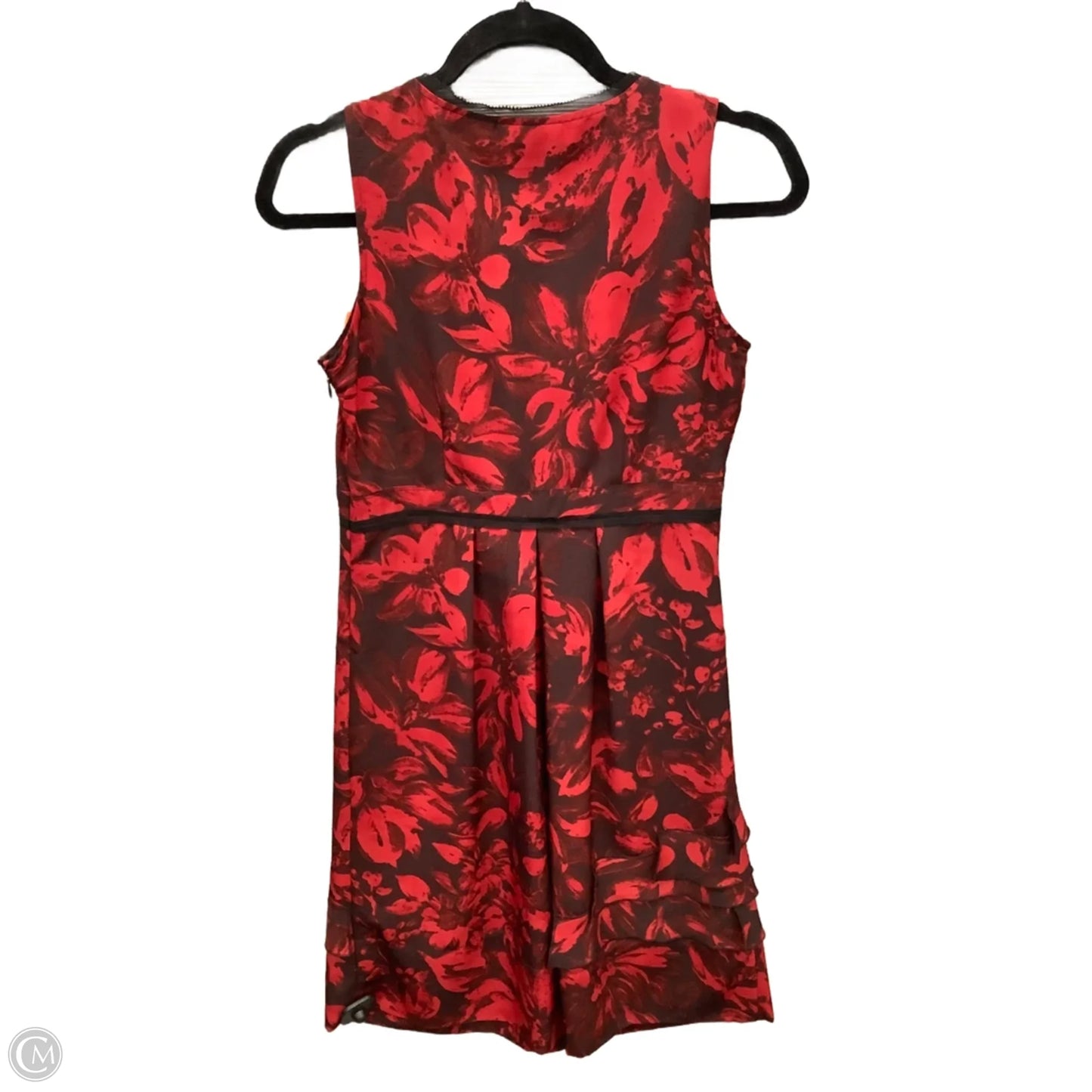 Dress Casual Midi By Simply Vera In Red, Size: Xs