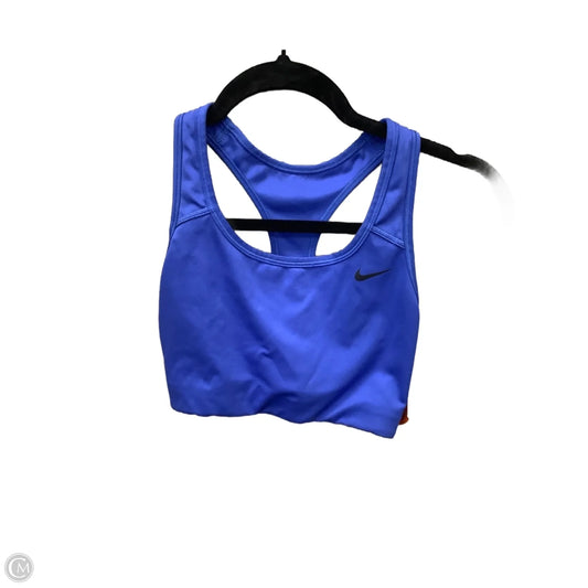 Athletic Bra By Nike In Blue, Size: M