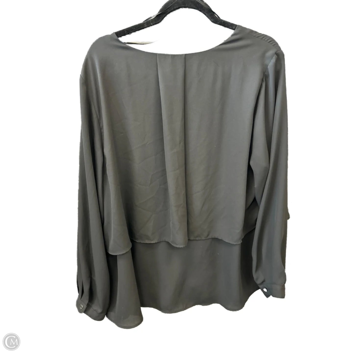 Top Long Sleeve By Ny Collection In Black, Size: 2x