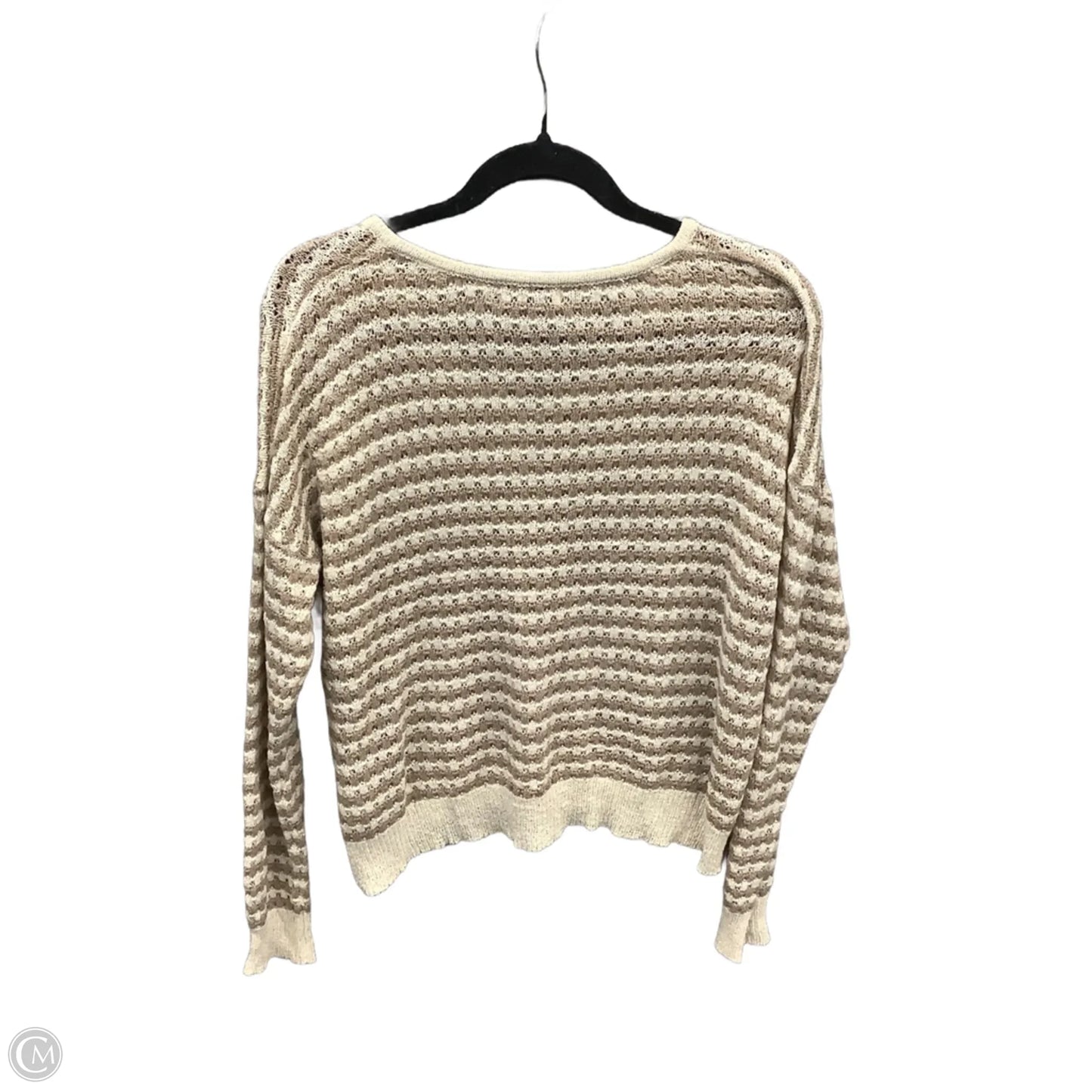 Top Long Sleeve By Be Cool In Striped Pattern, Size: M