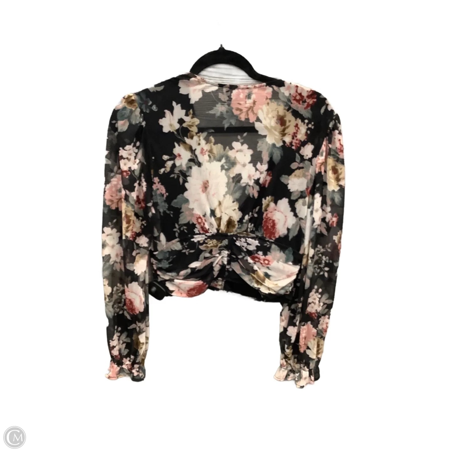 Top Long Sleeve By Milk & Honey In Black, Size: L