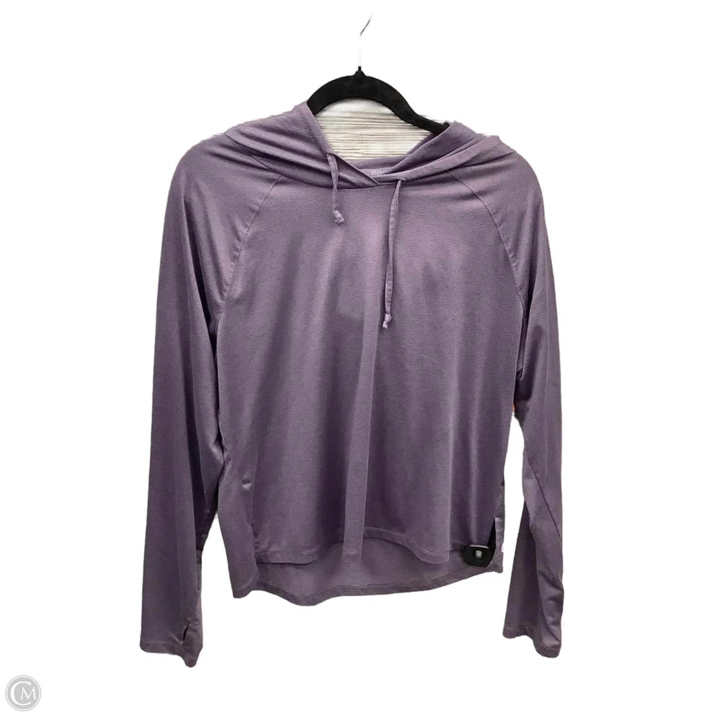 Athletic Top Long Sleeve Hoodie By Rbx In Purple, Size: L