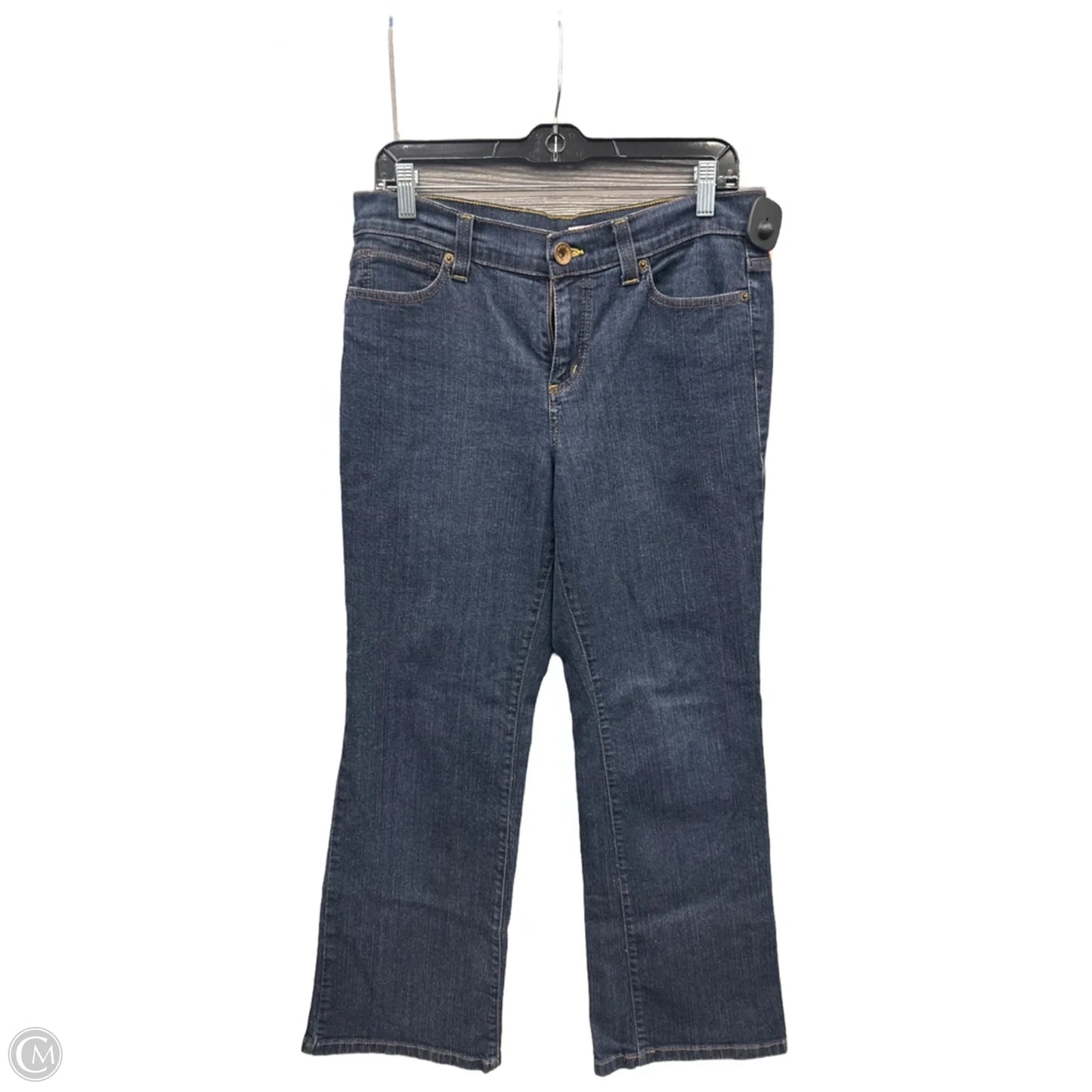 Jeans Flared By Dkny In Blue Denim, Size: 12