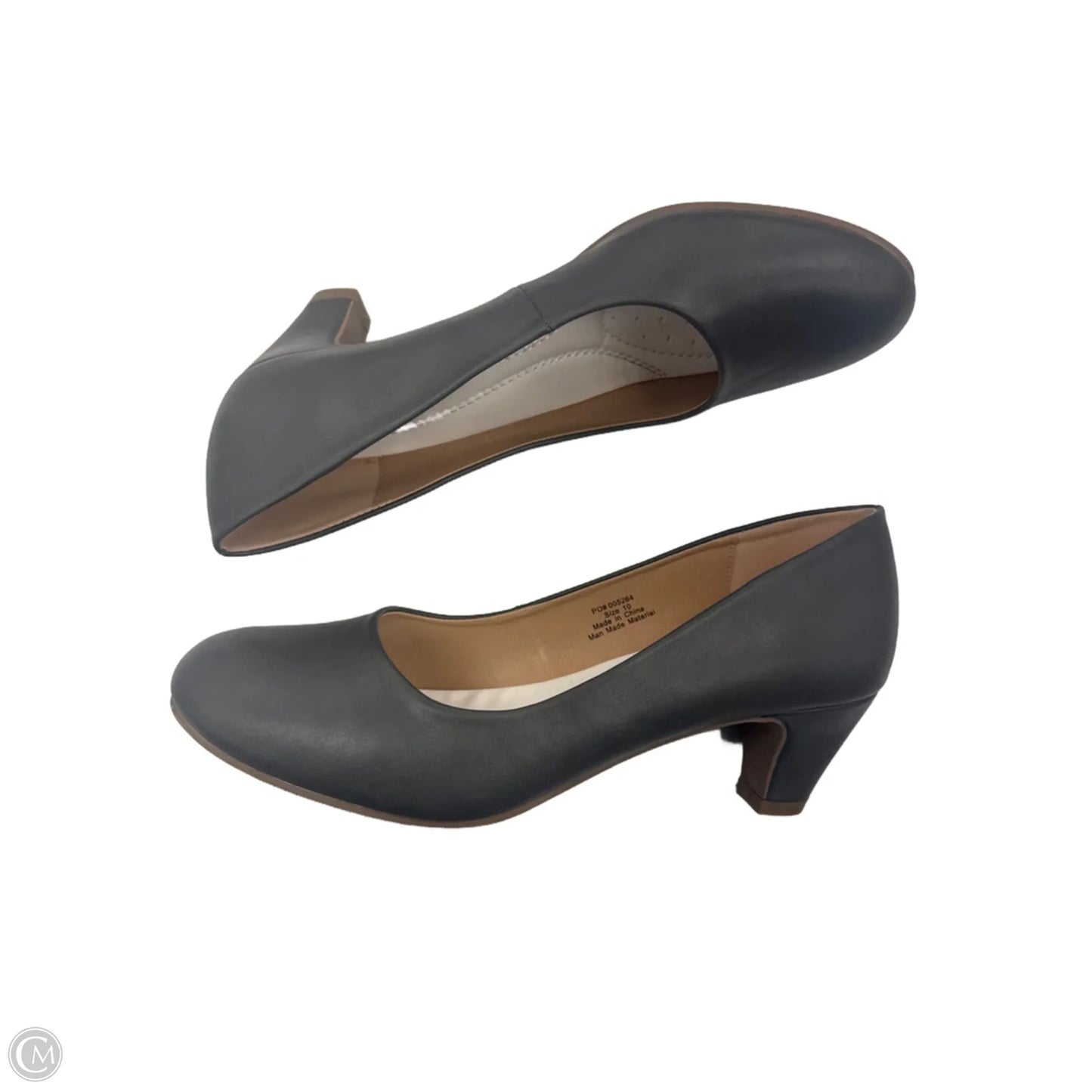 Shoes Heels Block By Clothes Mentor In Grey, Size: 10