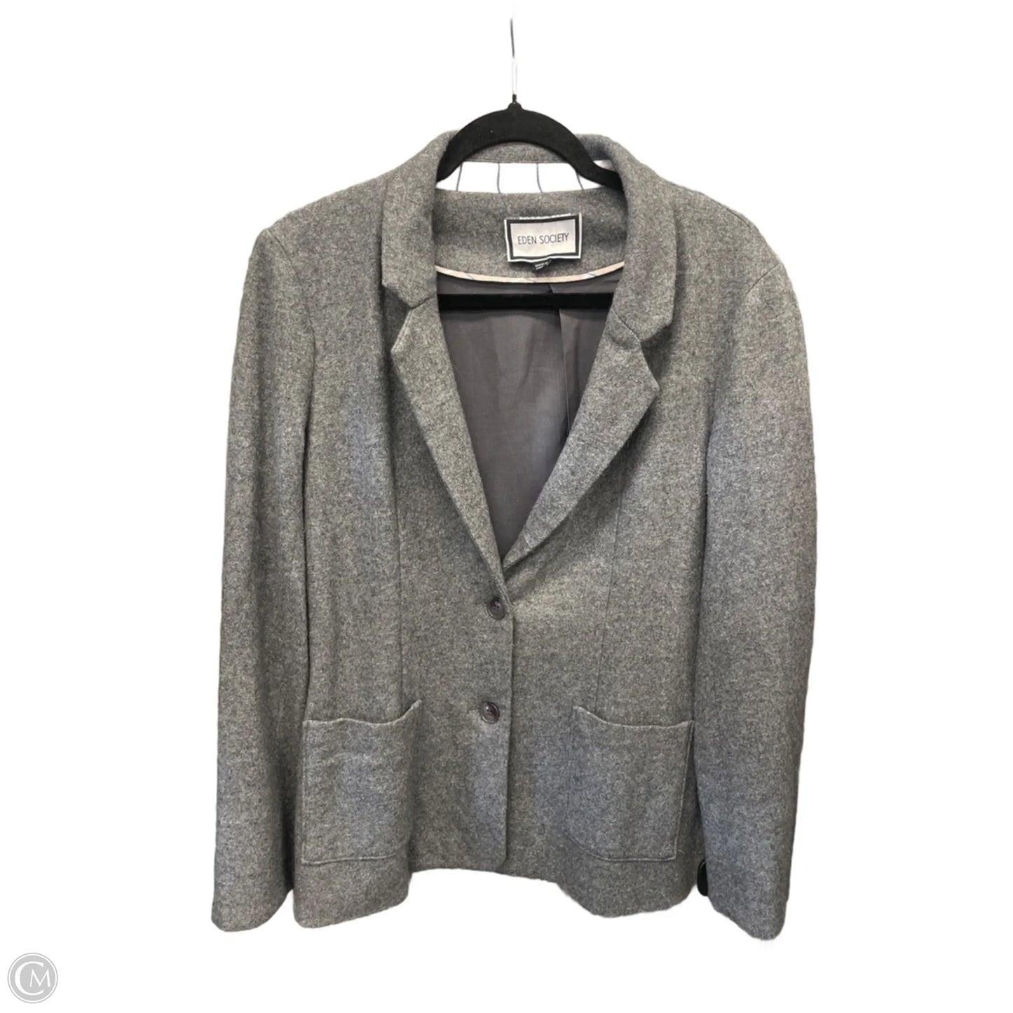Blazer By Clothes Mentor In Grey, Size: M