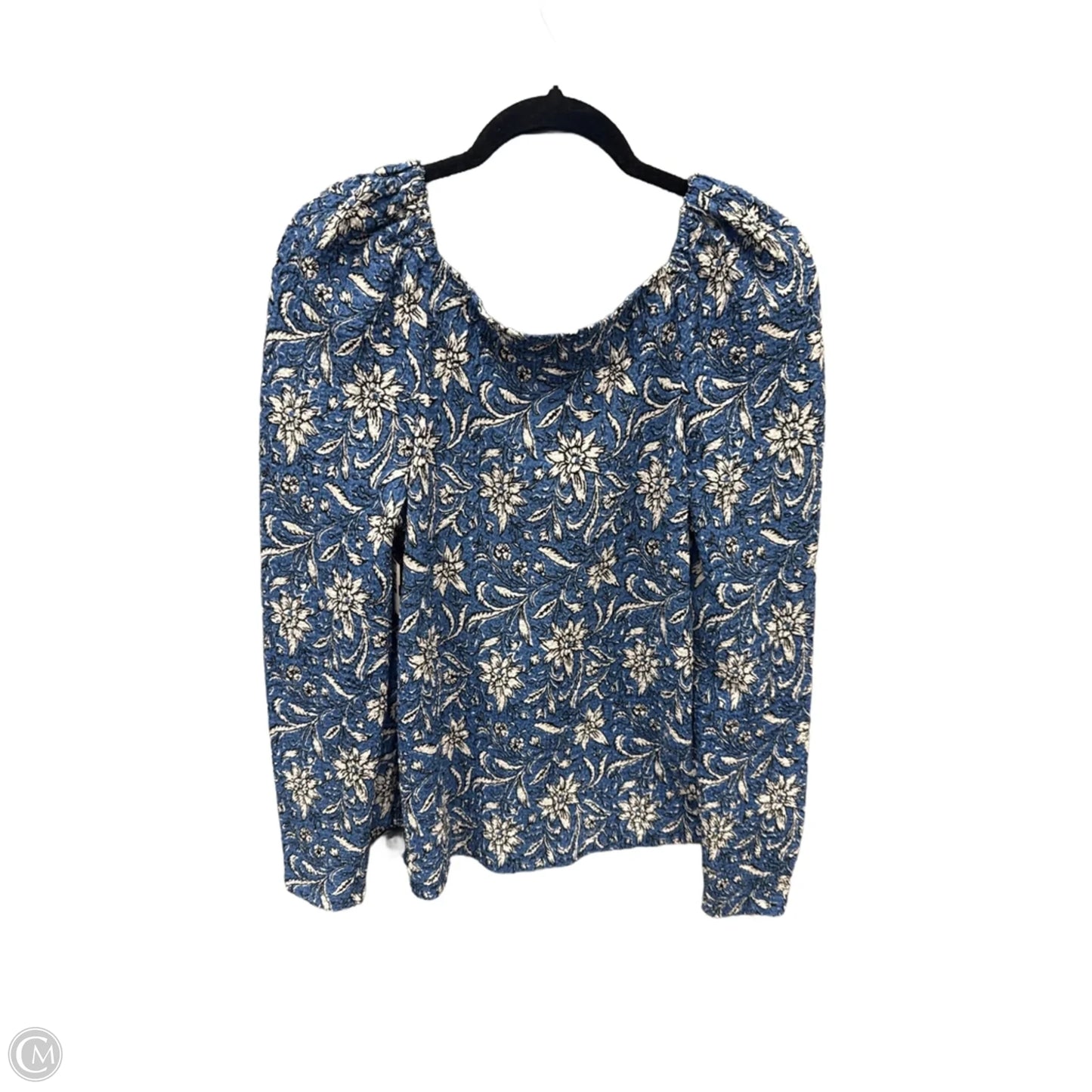 Top Long Sleeve By Loft In Blue, Size: M