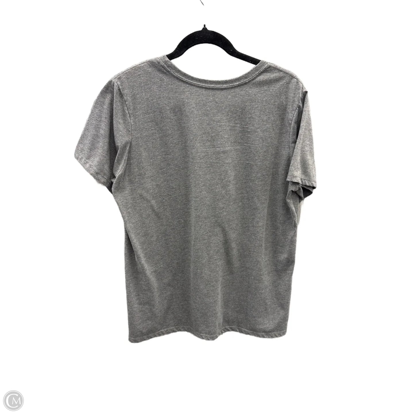 Top Short Sleeve By Celebrate Together In Grey, Size: Xl