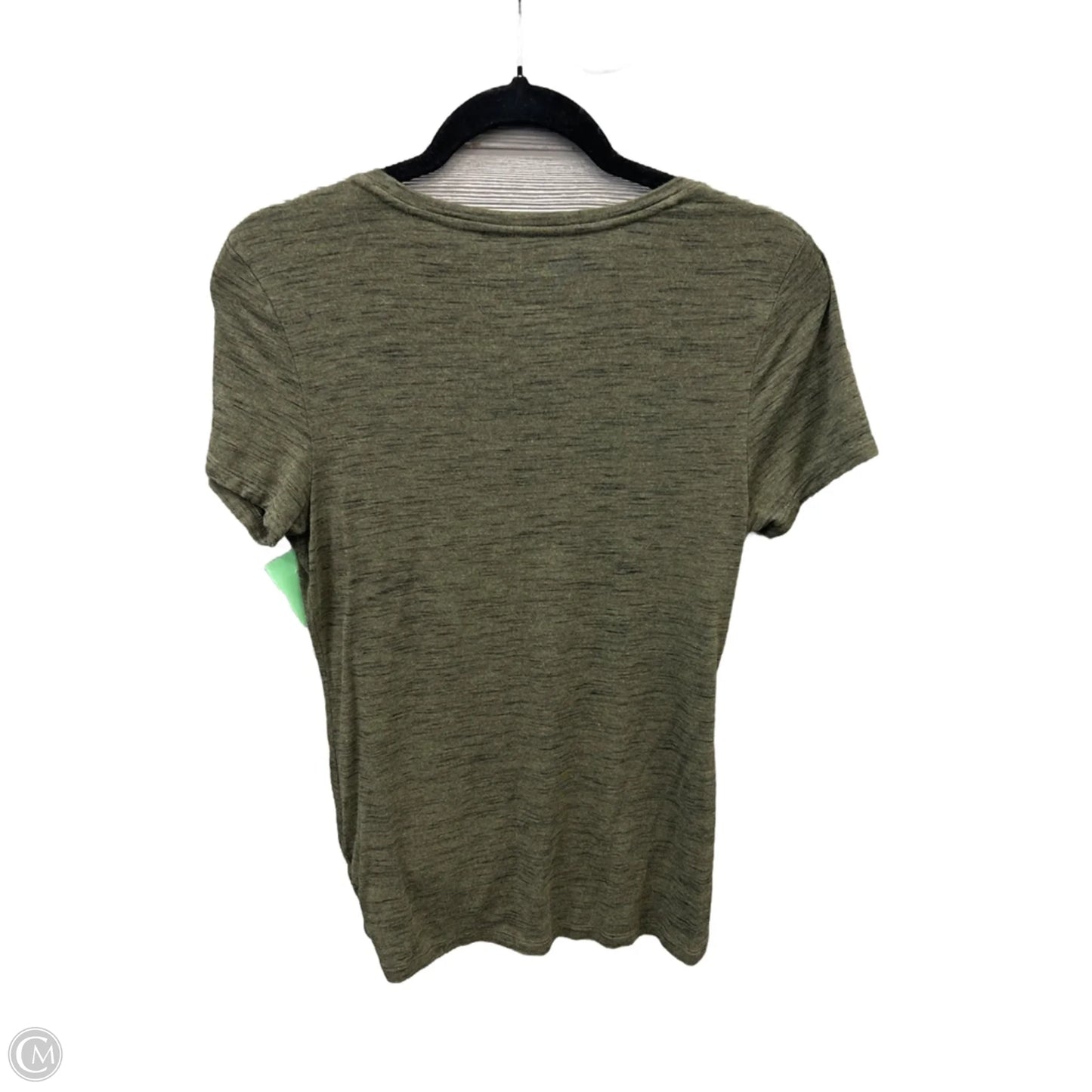 Top Short Sleeve Basic By Apt 9 In Green, Size: S