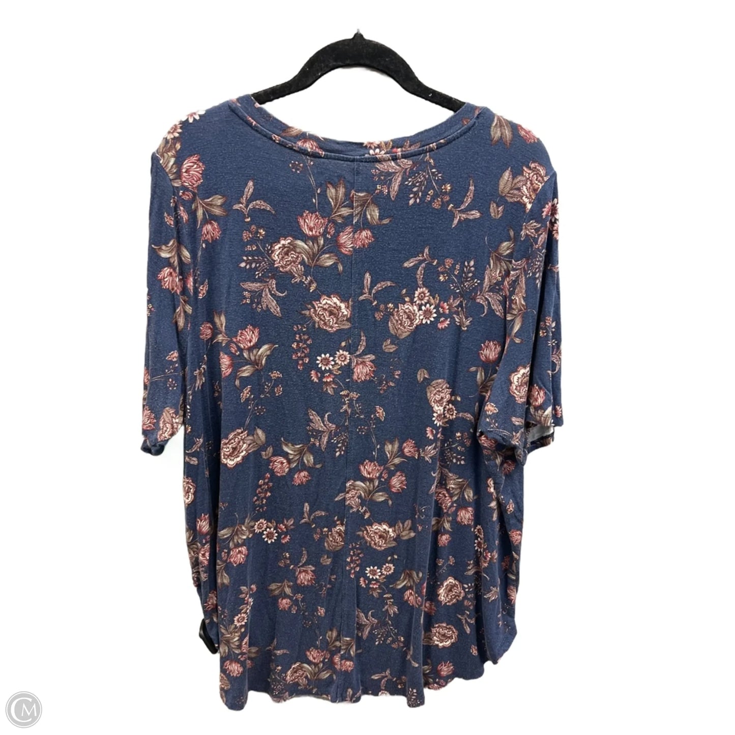 Top Short Sleeve By Maurices In Blue, Size: 2x