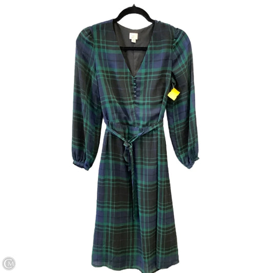 Dress Casual Maxi By A New Day In Plaid Pattern, Size: S