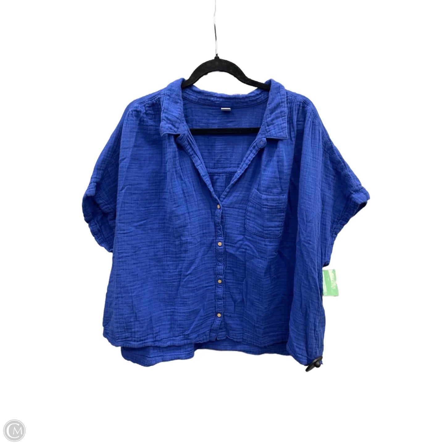 Top Short Sleeve By Old Navy In Blue, Size: Xl