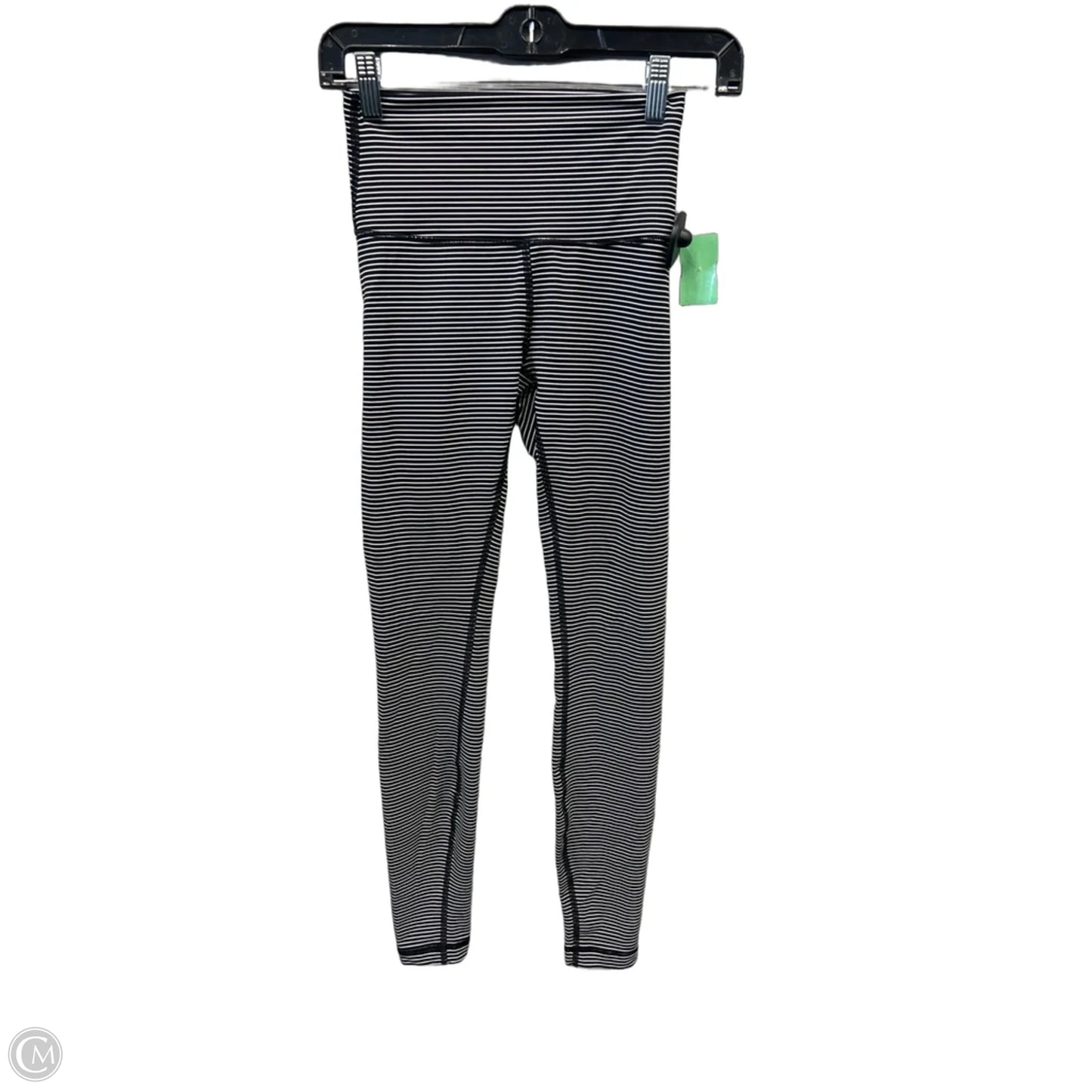 Athletic Leggings By Lululemon In Striped Pattern, Size: S