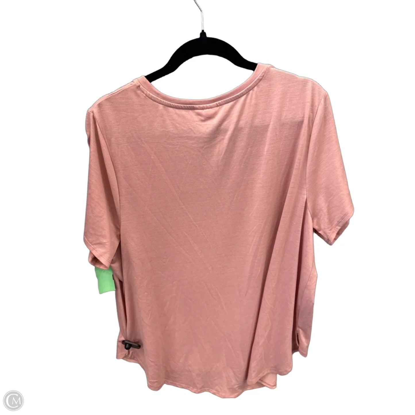 Top Short Sleeve Basic By Clothes Mentor In Pink, Size: 2x
