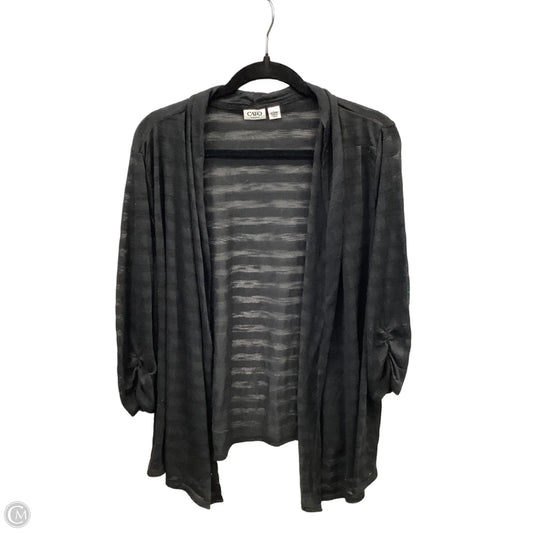 Cardigan By Cato In Black, Size: 3x